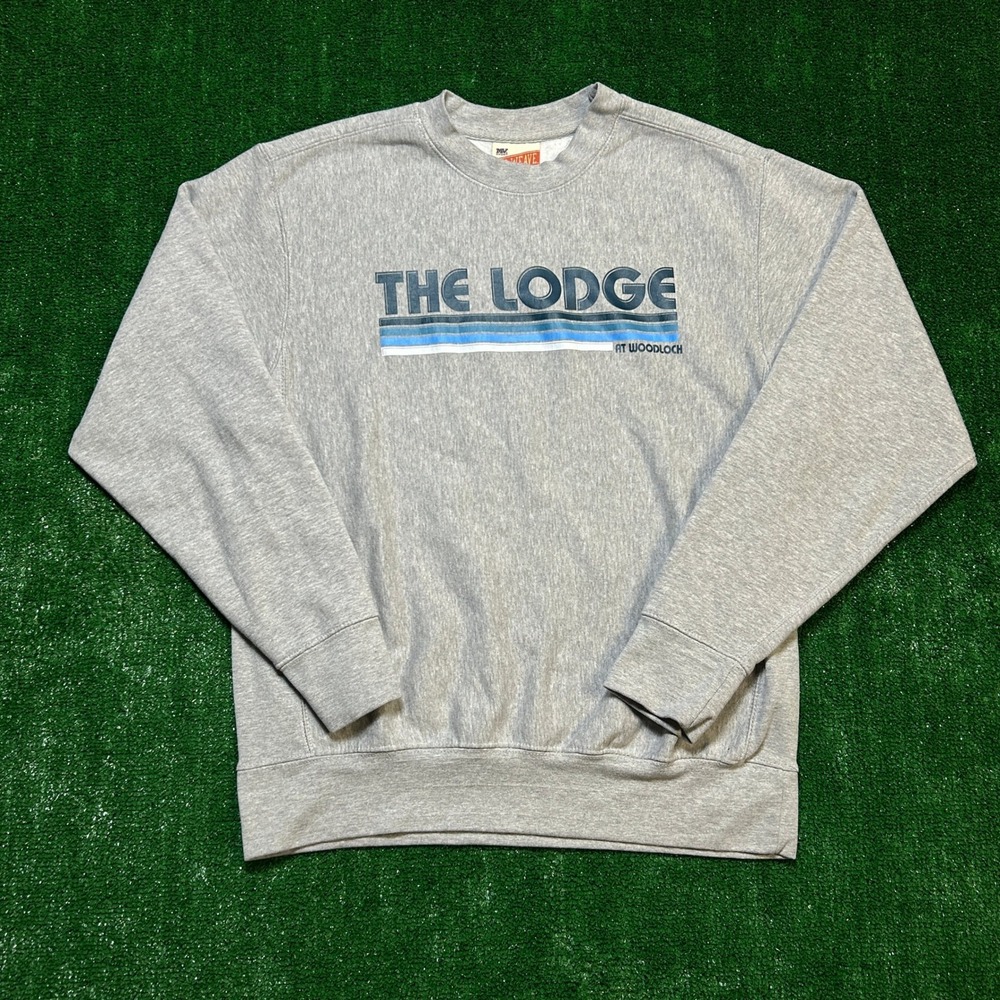 MV Sport Pro-Weave The Lodge at Woodloch Sweatshirt Grey Small - Picture 1 of 9